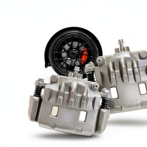 Detroit Axle Front Brake Caliper Kit with Steel Pistons and Bracket –-0