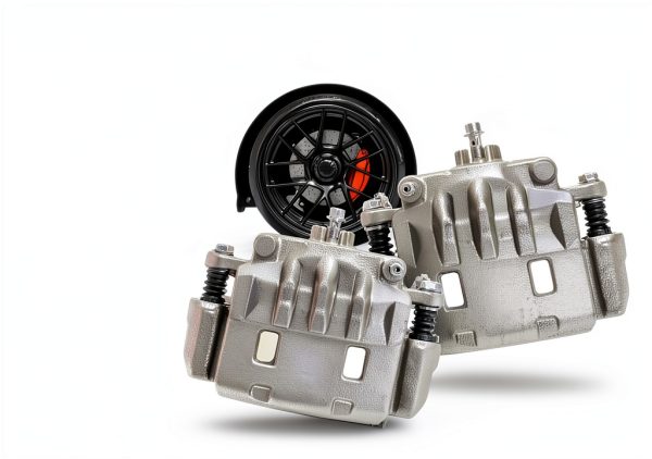 Detroit Axle Front Brake Caliper Kit with Steel Pistons and Bracket –-0