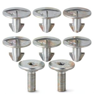 Femory Lower Engine Cover Pin Screws Set 6pcs + Radiator Splash Shield-0