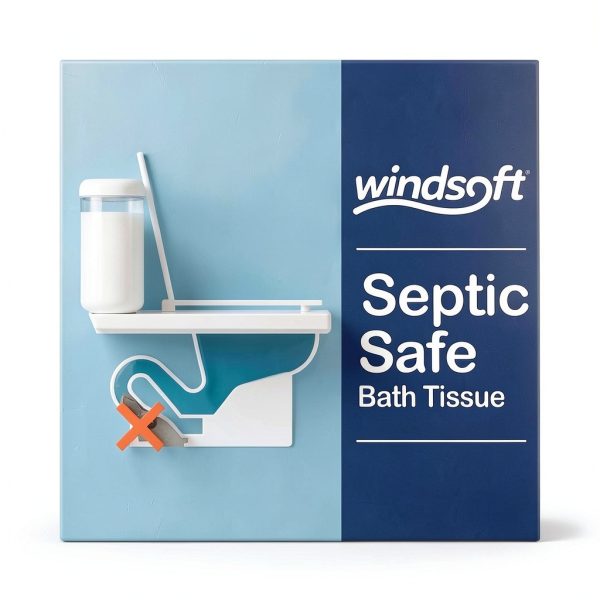 Windsoft Premium Toilet Paper 24-Pack Rolls, 284 Sheets, Septic Safe-2