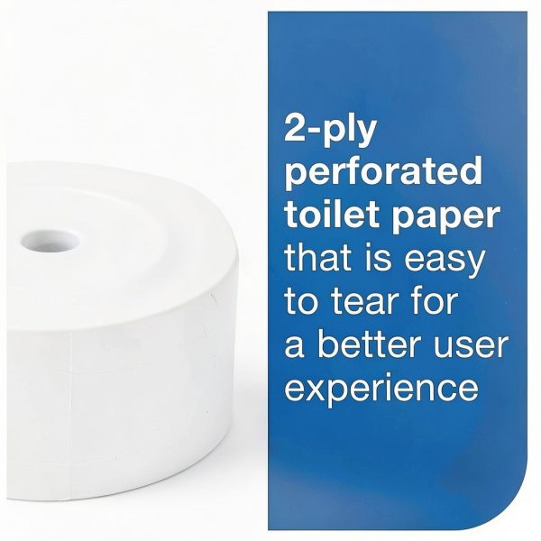 Tork OptiServe Coreless Toilet Paper White T5 2‑Ply 18‑Roll 1500‑Sheet-2